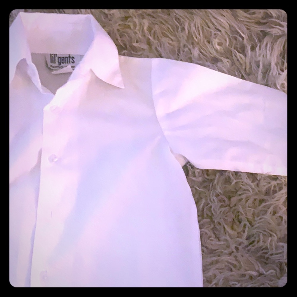 Lil Gents button down white formal